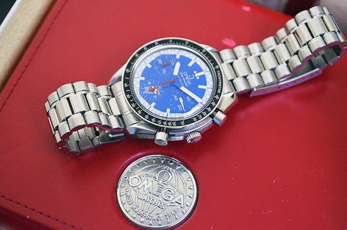 Omega Speedmaster Cart - Lindo E Diferenciado Dial Azul