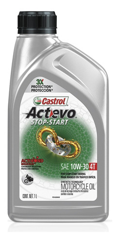 Aceite 4t Castrol Actevo Semisintético 10w30 Moto Cuatricicl