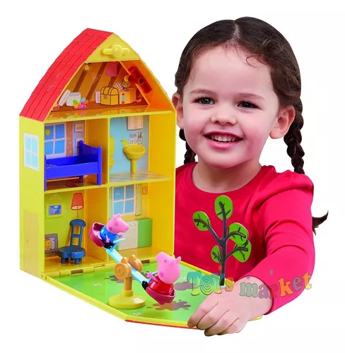 Casa Peppa Pig Con Accesorios, Peppa Y George House Playset