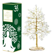 Comprar Arbol Decorativo De Cuarzo Claro Con Base De Agata Geoda