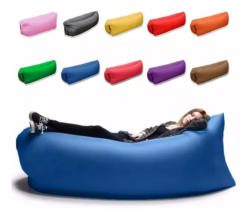 Puff Inflable Flotador Lazybag Pileta Tumbona Sillon Playa