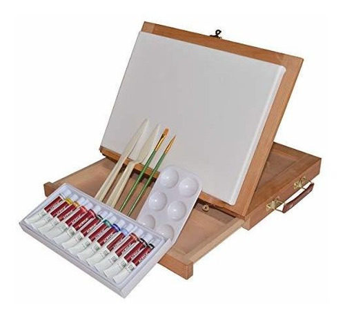 Art Advantage Wood Art Box Set De Pintura De Caballete