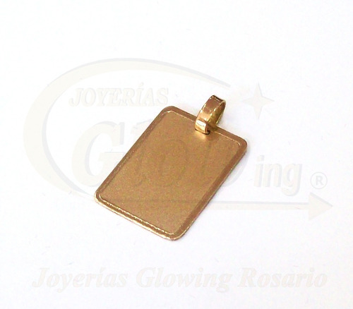 Medalla Oro 18k 119 Lisa 18x12mm Grabado Gratis 