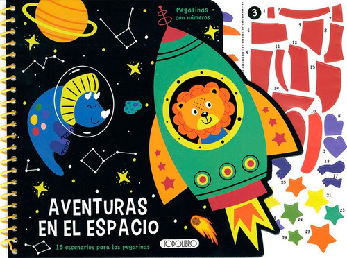 Libro Pegatinas Con Numeros Aventuras En El Espacio - Aa.vv