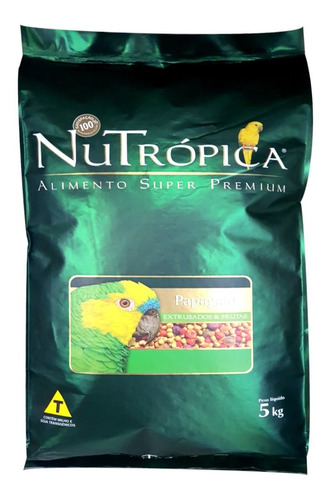 Ração Nutrópica Para Papagaio Extrusados & Frutas - 5kg