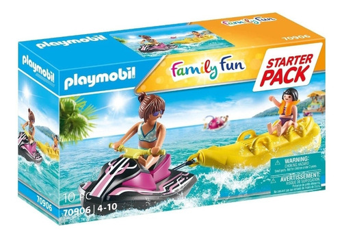 Playmobil 70906 Family Fun Jet Ski Con Banana Starter Pack