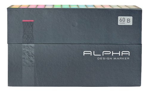 Marcadores Alpha Design Set B 60 Colores