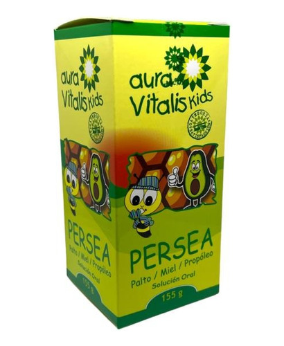 Persea Kids Jarabe Para Tos Asma Bronquitis Palto Miel 155g 