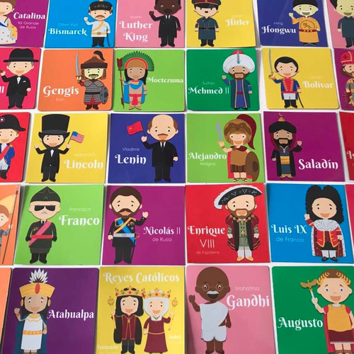 Kit Magnetico De 30 Láminas Líderes Políticos De La Historia