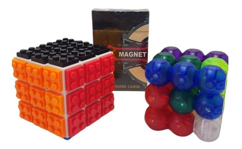 Cubo Rubik Pack 2 En 1 Magnético + Lego Fanxin Stickerless