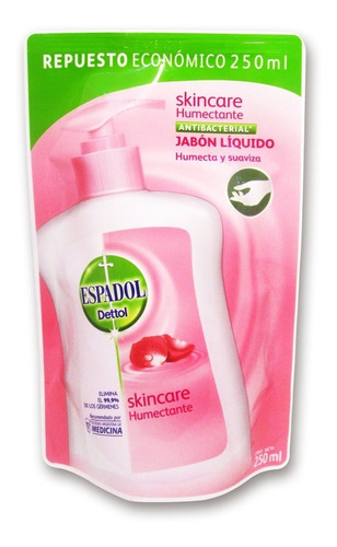 Espadol -jabón Liquido Antibacterial Skincare Repuesto-250ml