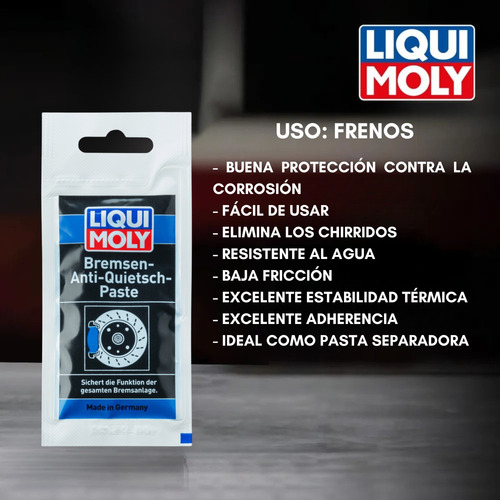Pasta Antichirrido Para Frenos Liqui Moly Anti-quietsch 10 G