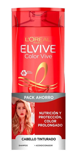 Pack Shampoo + Acondicionador Color Vive 740ml Elvive