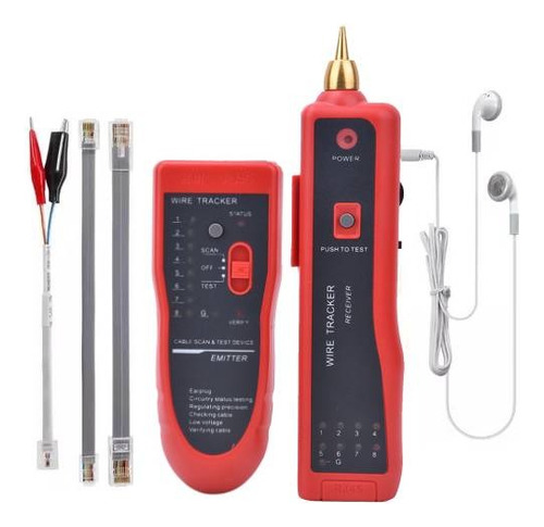 Probador De Red Rj45 Rj11 Tester Wire Tracker Cable 