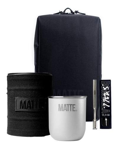 Imagen 3 de 10 de Set Mate + Bombilla + Yerbero + Mochila Matera