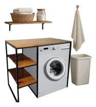 Comprar Mueble Organizador Lavarropas Lavadero Hierro Estilo Industr