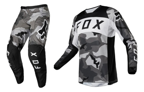 Conjunto Fox Jersey Y Pant Bnkr 180 Para Motocross / Enduro