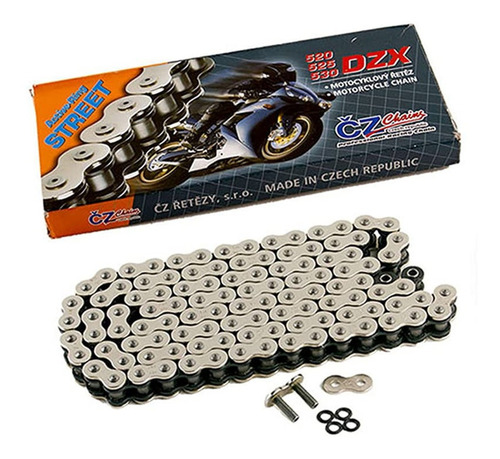 Corrente Européia Moto Cz Chains Dzx X-ring 520 X 120