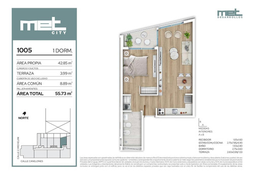 Venta Apartamento 1 Dormitorio Centro