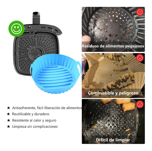Silicona Freidora Aire 3 Pcs Air Fryer Silicon Y 2 Guantes