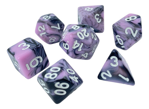 Juego De Mesa Familiar D10 D20 De Dados Acrílicos Novedosos