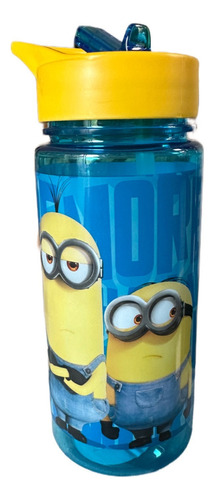 Botella Con Bombilla 500 Ml Minions