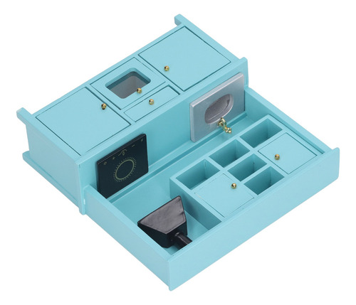 Juego De Juguetes De Cocina 1:12 Mueble De Madera En Miniatu