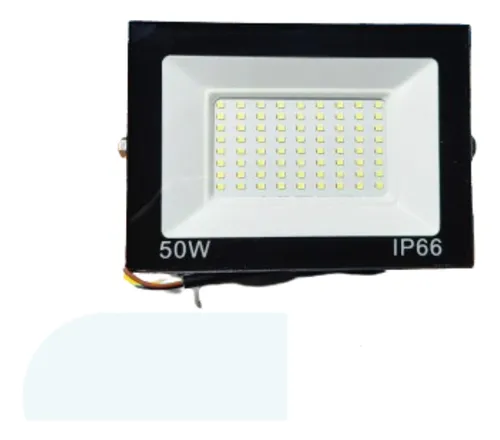 Foco Led 50w Ip66 Exterior Negro Blanco Frío