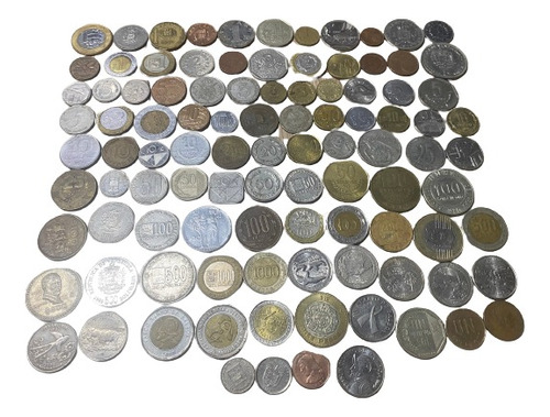 Lote De 100 Monedas Sin Repetir De Varios Paises