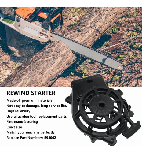Rewind Pull Starter Retroder Para Motor 594062 103m0b 104m02