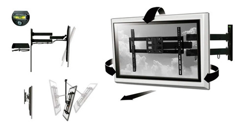 Imagen 2 de 4 de Soporte Para Tv Móvil 50'' Multilaser Ac261