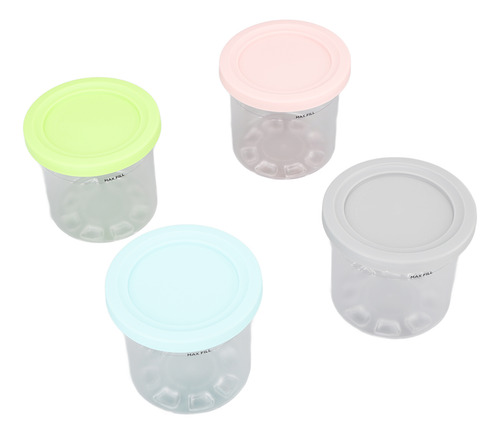Lata Para Hacer Helados, 4 Piezas, Latas De Plástico De Repu