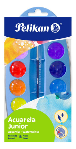 Acuarela Junior Pelikan 12 Colores Para Artista