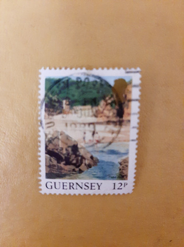 Estampilla Guernsey 12  - 1989