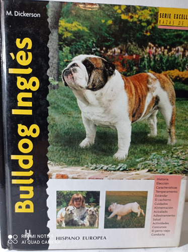 Bulldog Inglés:  M Dickerson Tapa Dura. A Color. Seminvo