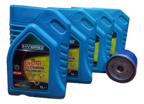 Aceite Motor 20w50 Semisintético Combo 4l + Filtro