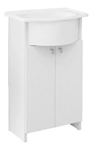 Vanitory Clasico 2 Puertas 3 Agujeros Blanco 51x78,5x37