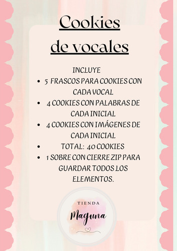 Material Didactico Lectoescritura Cookies De Vocales