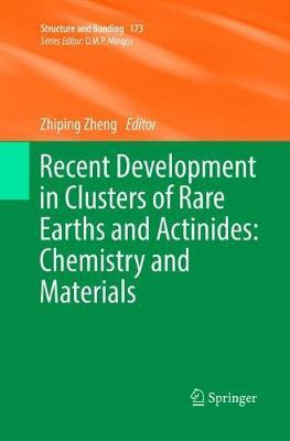 Libro Recent Development In Clusters Of Rare Earths And A...