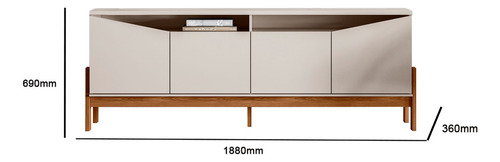 Rack Estante Yardas Arizona 75 Pulgadas Bicolor 765