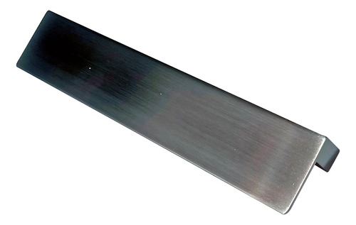 Jaladera Sobreponer Forma L Moderna Aluminio Nikel 128mm