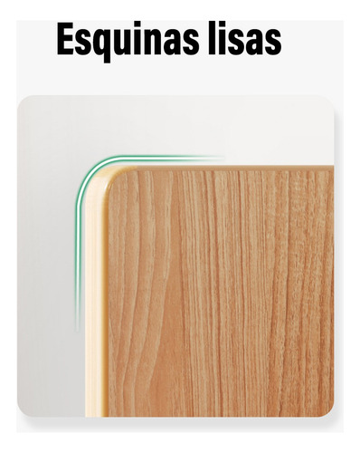 2capas Estante De Almacenamiento De Escritorio Mdf Con Cajón