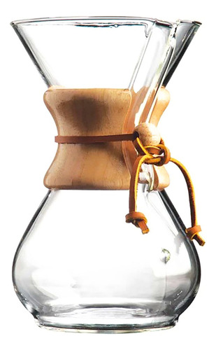 Cafetera De Goteo Chemex 800ml Con Filtro En Acero Inox
