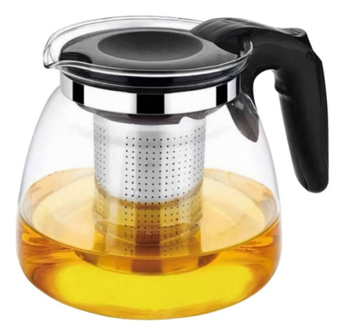 Tetera De Vidrio Con Infusor De Acero Inoxidable 1500ml