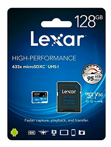 Tarjeta De Memoria Lexar Lsdmi128bb-633a High-performance 63