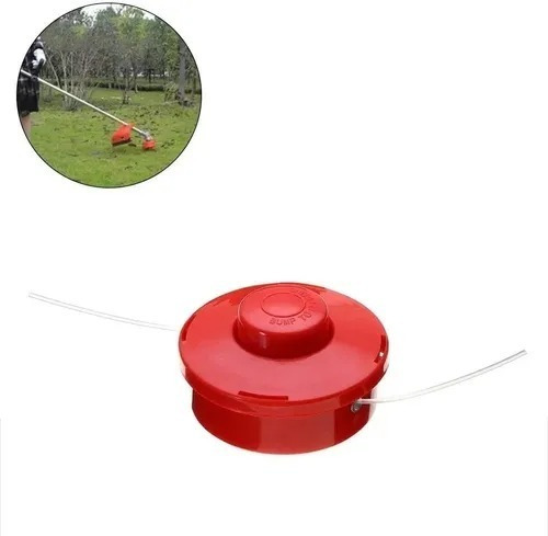 Carrete Cabezal Porta Hilo Desbrozadora Universal Auto Color Rojo