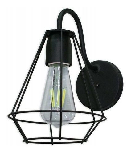 Imagen 3 de 8 de Aplique De Pared Diamante Moderno Minimalista Industrial E27