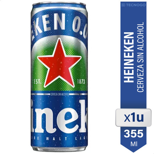 Cerveza Heineken Sin Alcohol Pura Malta Lata - 01almacen
