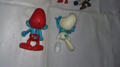 5 Figuras De Los Pitufos (Usado)