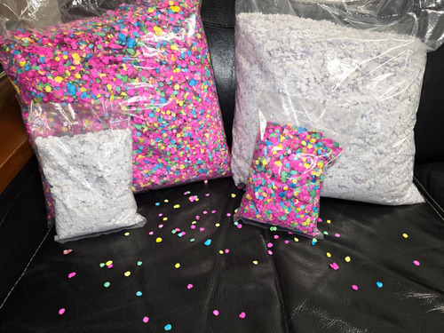 Confetti Blanco 1 Kg 6 Bolsas (Usado)